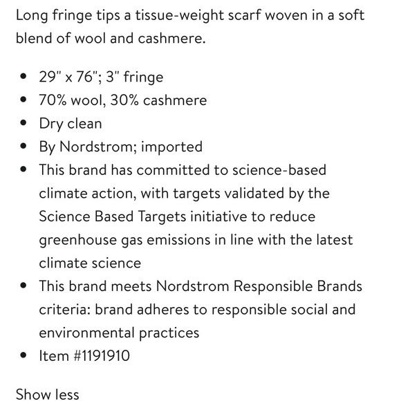 Nordstrom Tissue Weight Wool & Cashmere Scarf - Picture 3 of 10